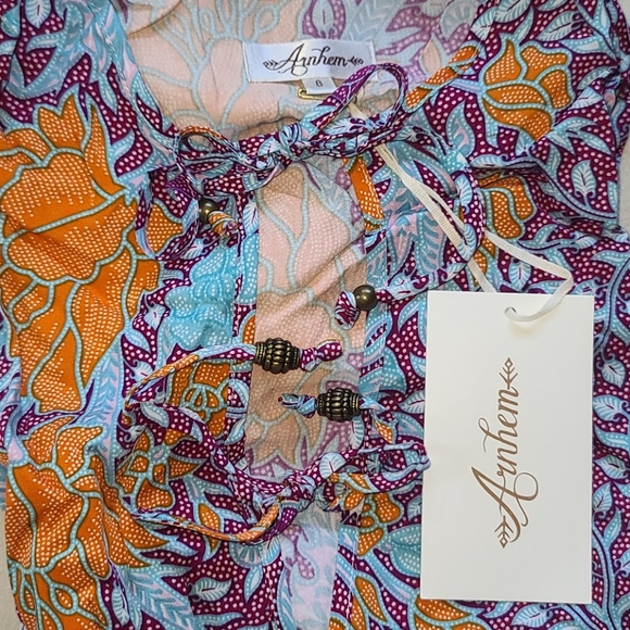 New Arnhem Sinta Magenta Tunic Mini Dress 8 S pink - Picture 13 of 16